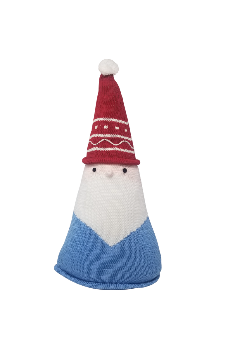 Melange Collection Santa Cone Pillow, 15" - Blue, Main, color, Blue