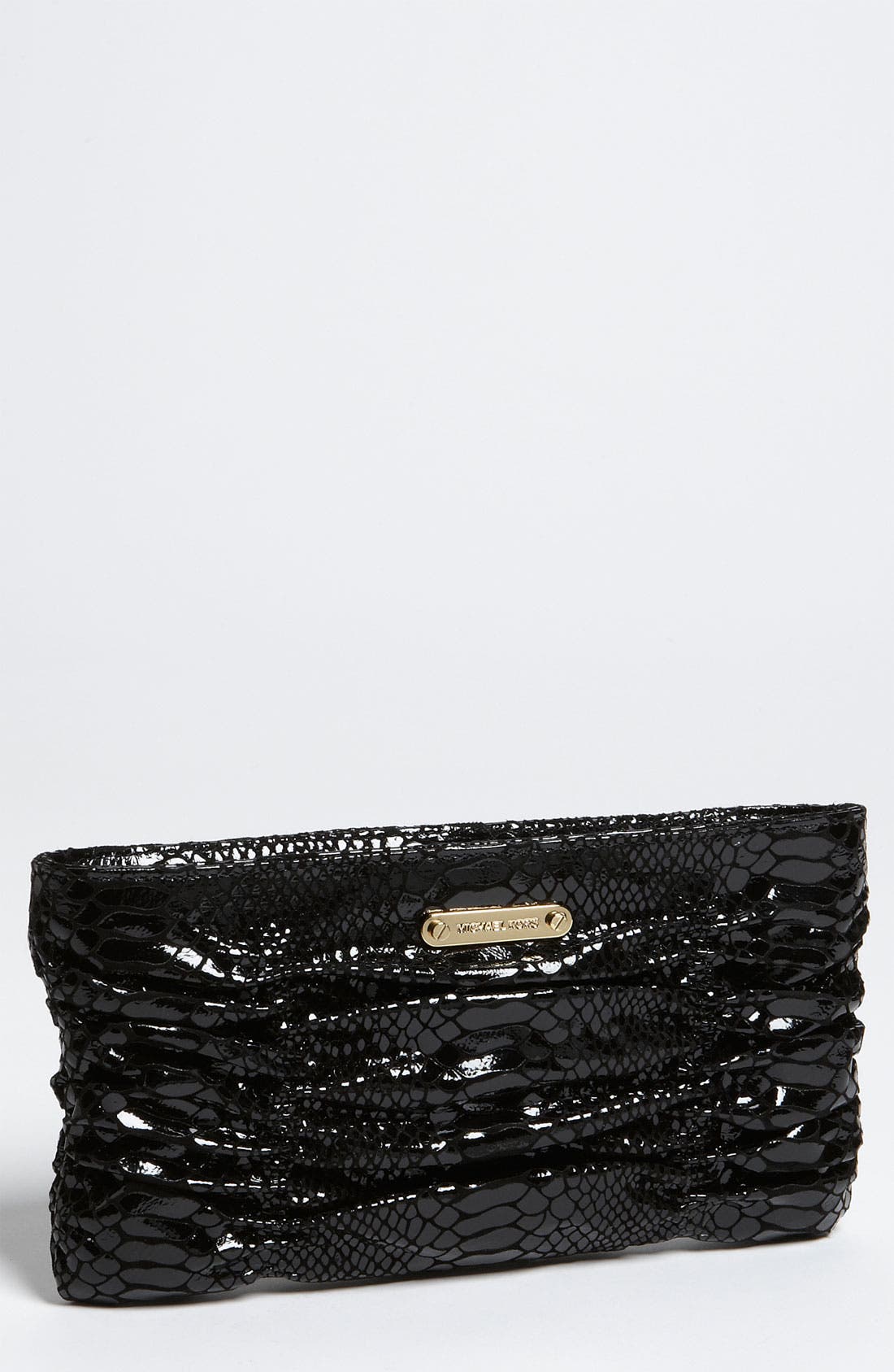 'Webster' Clutch, Main, color, BLACK PATENT PYTHON