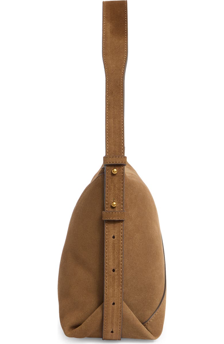 rag & bone Fulton Suede Shoulder Bag, Alternate, color, Golden Brown