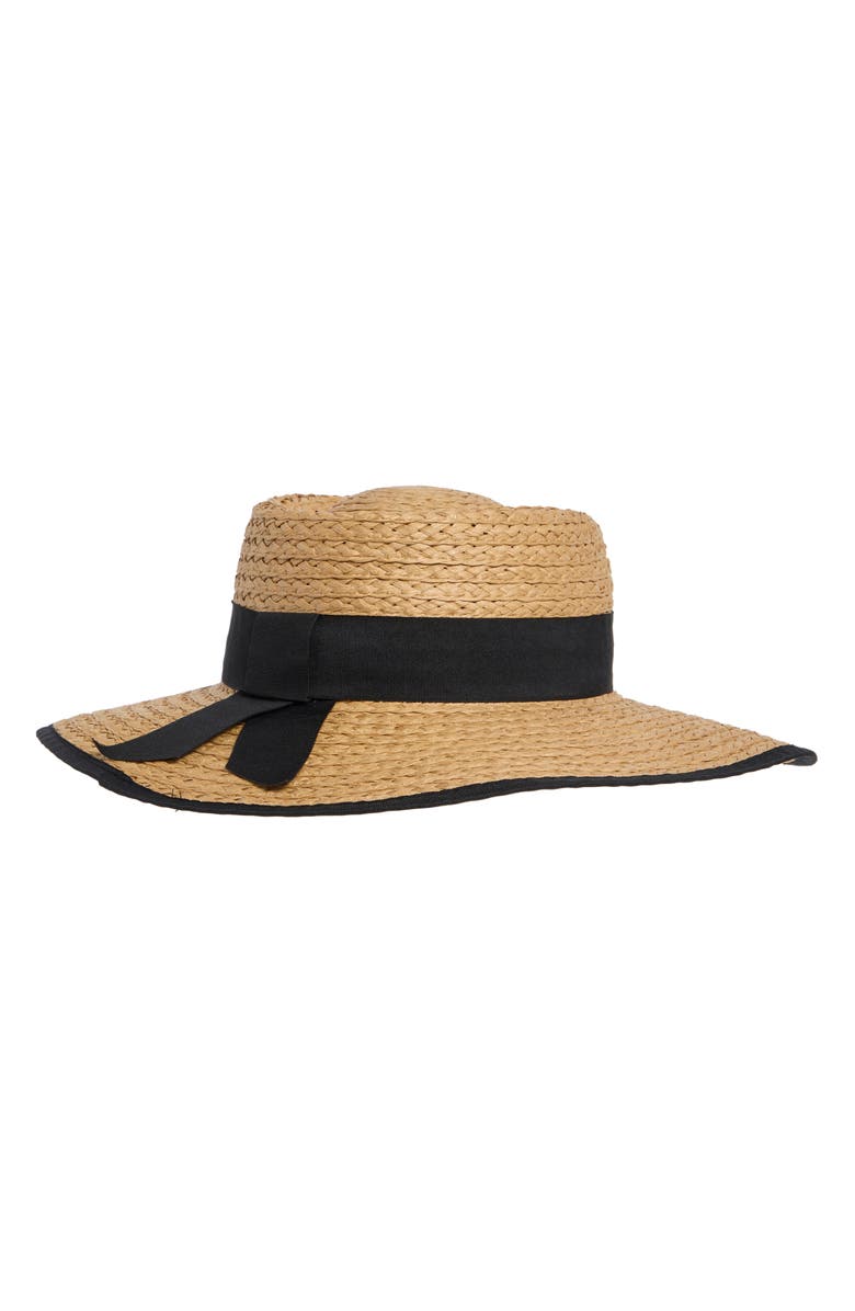 Vince Camuto Gondalier Ribbon Floppy Hat, Alternate, color,