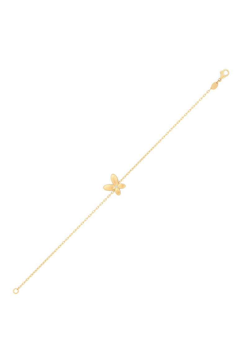 Butterfly Chain Bracelet, Alternate, color, YELLOW GOLD