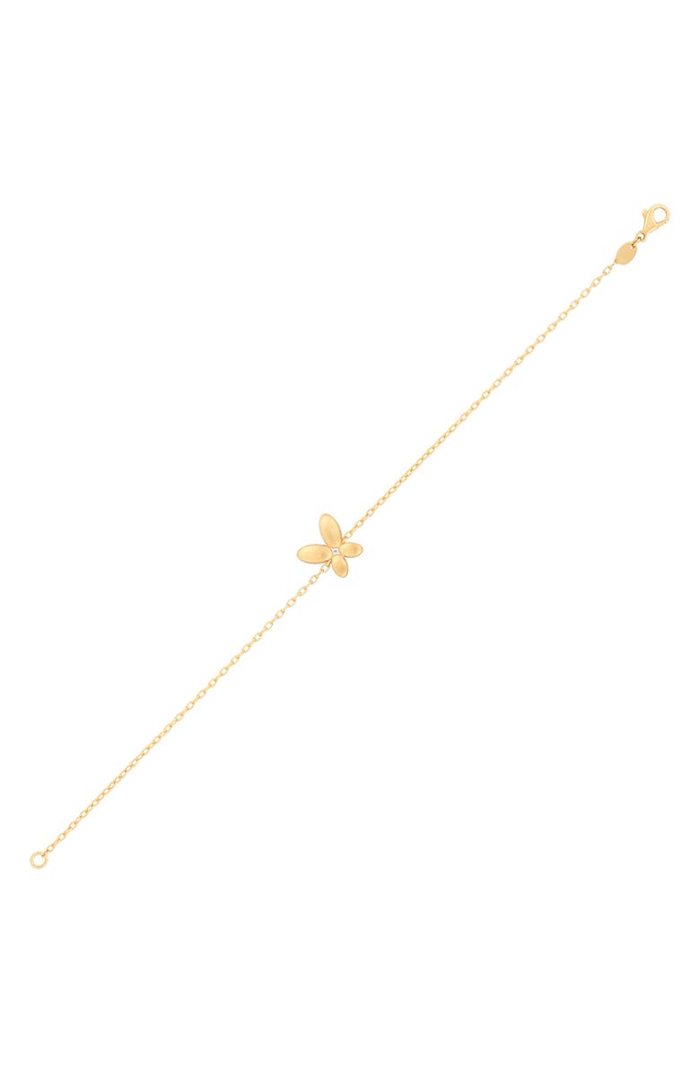 Frankie & Zoe Butterfly Chain Bracelet, Alternate, color, Yellow Gold