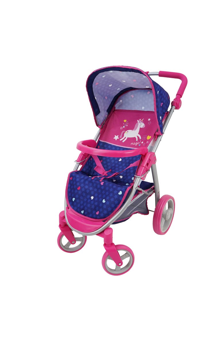 509 Unicorn 2In1 Baby Doll Car Seat & Stroller, Alternate, color, Multicolored