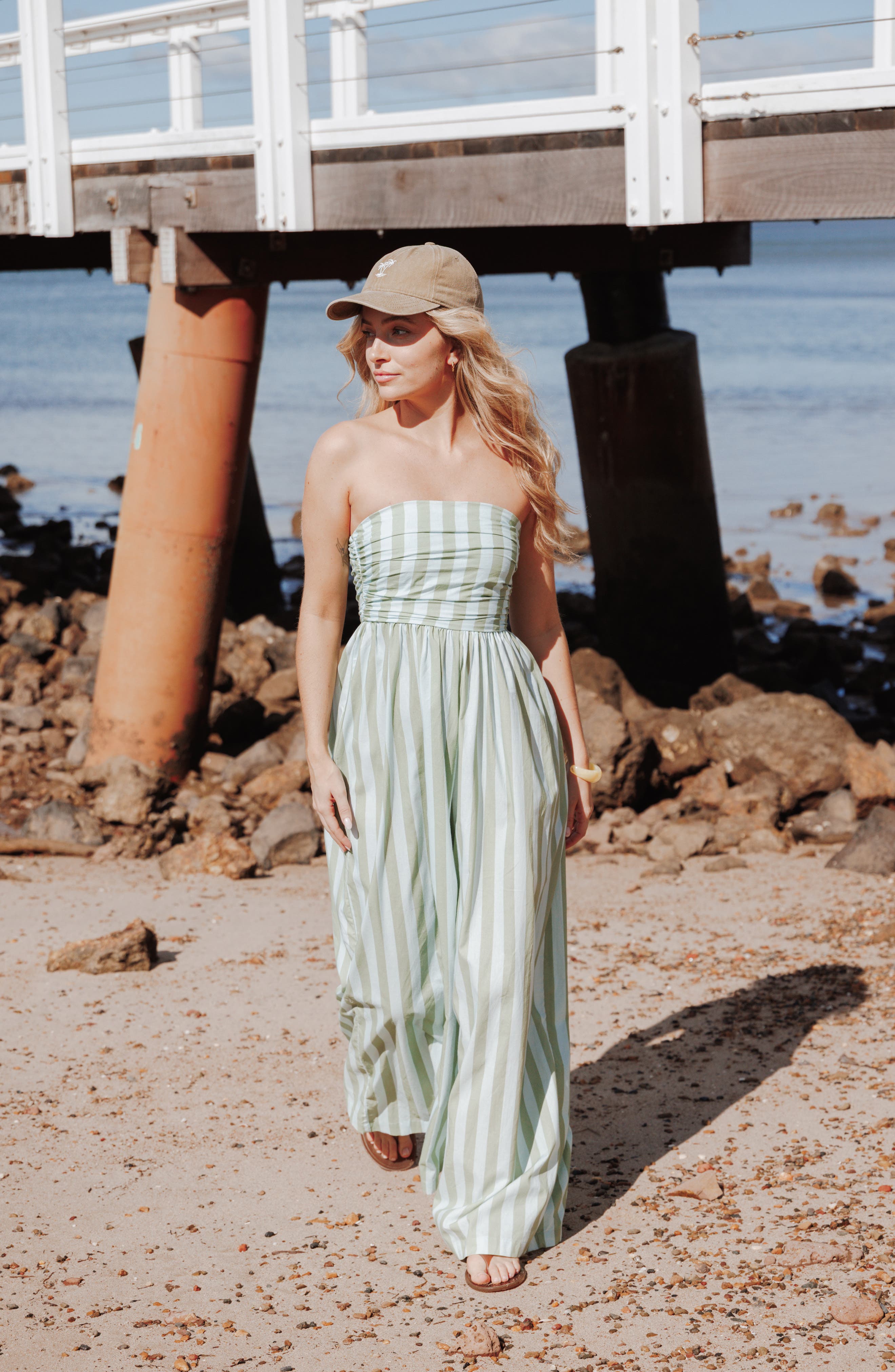 Petal & Pup Paige Stripe Strapless Jumpsuit (Women) | Nordstrom