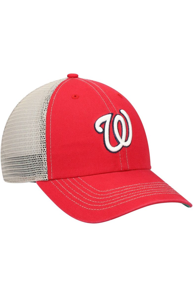 '47 Men's '47 Red Washington Nationals Trawler Clean Up Trucker Snapback Hat, Alternate, color, Red