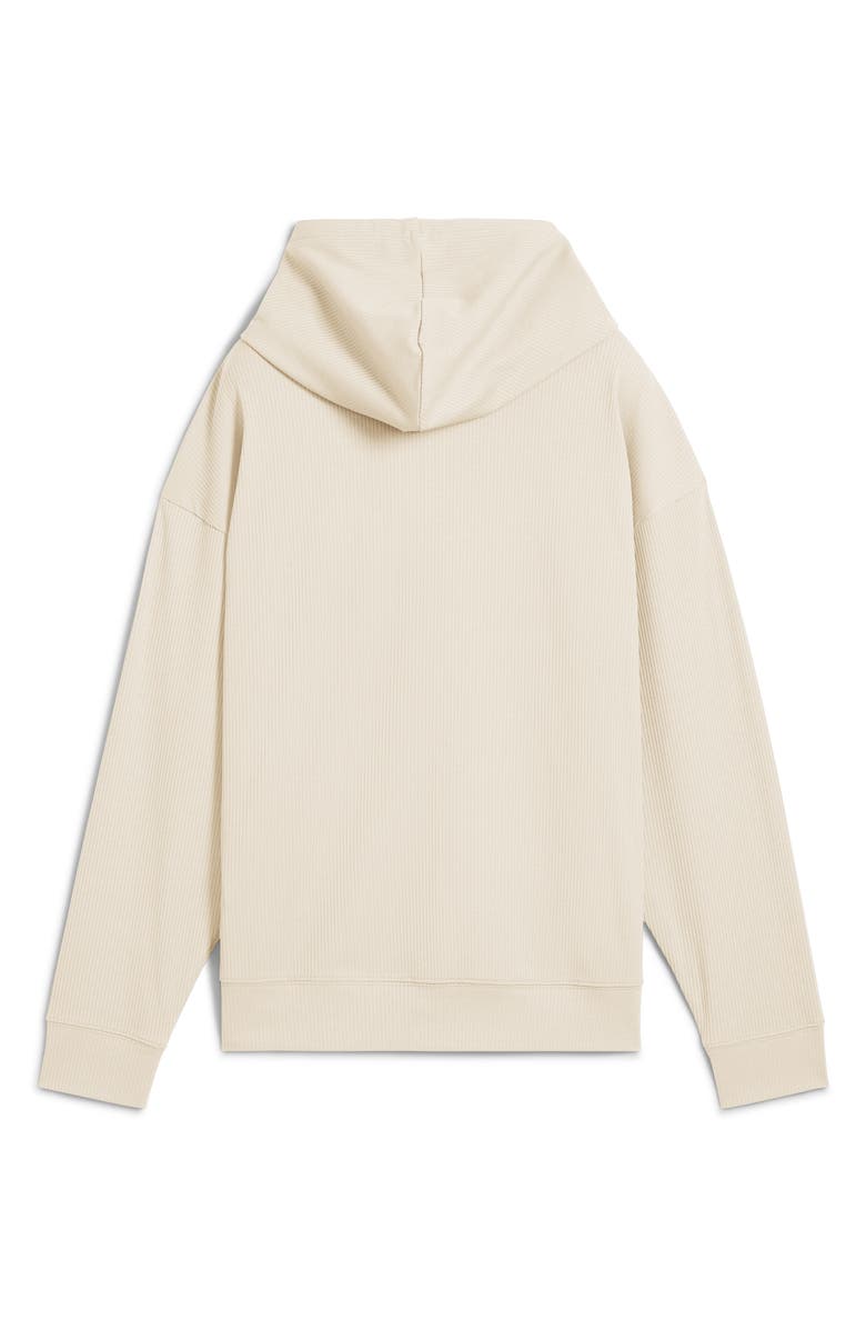 PUMA Essential Comfort Rib Hoodie, Alternate, color, Alpine Snow