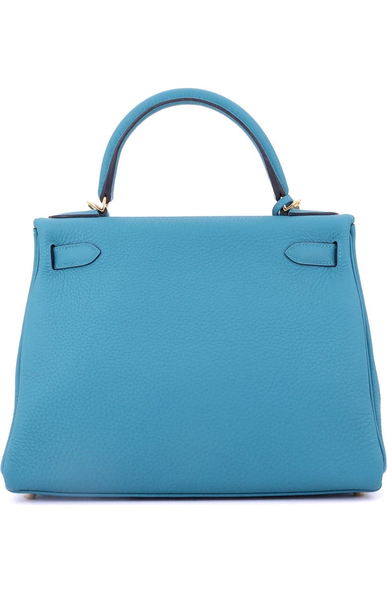 Pre-Owned Hermes Kelly Handbag Blue Togo with Gold Hardware 28, Alternate, color, Turquoise