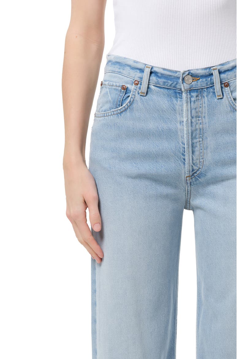 Ren High Waist Wide Leg Jeans, Alternate, color, MEMORY LIGHT INDIGO