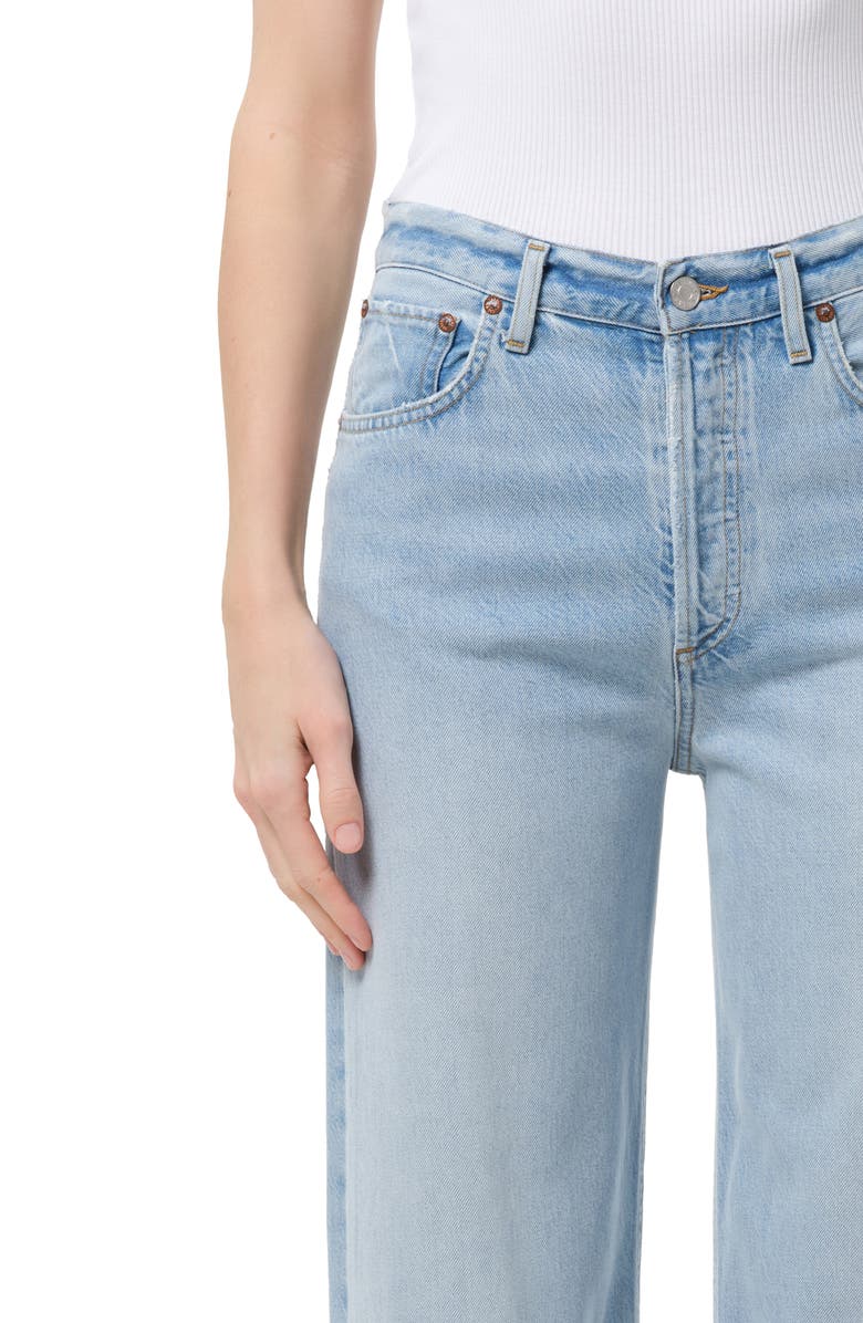 AGOLDE Ren High Waist Wide Leg Jeans, Alternate, color, Memory Light Indigo