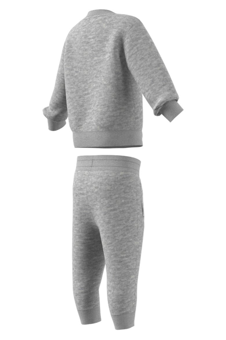 Kids' Adicolor Trefoil Sweatshirt & Pants Set, Alternate, color, MEDIUM GREY HEATHER