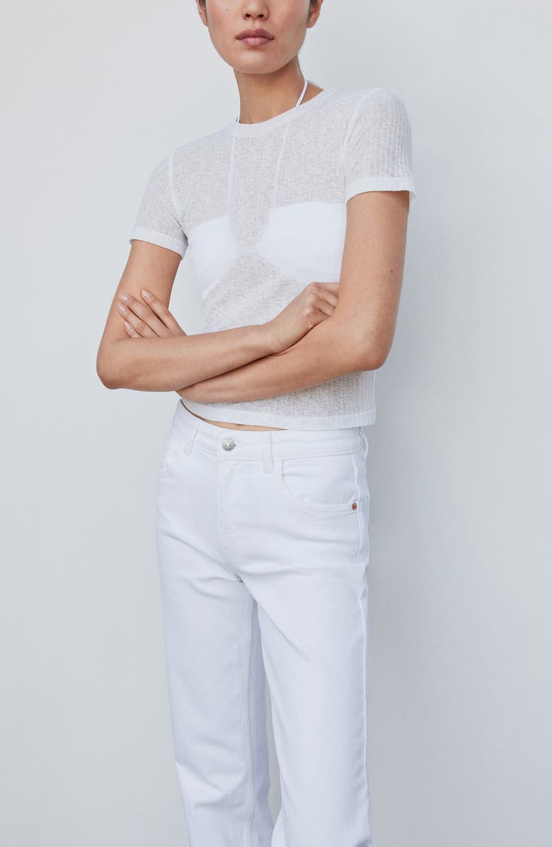 MANGO Straight Leg Jeans, Alternate, color,