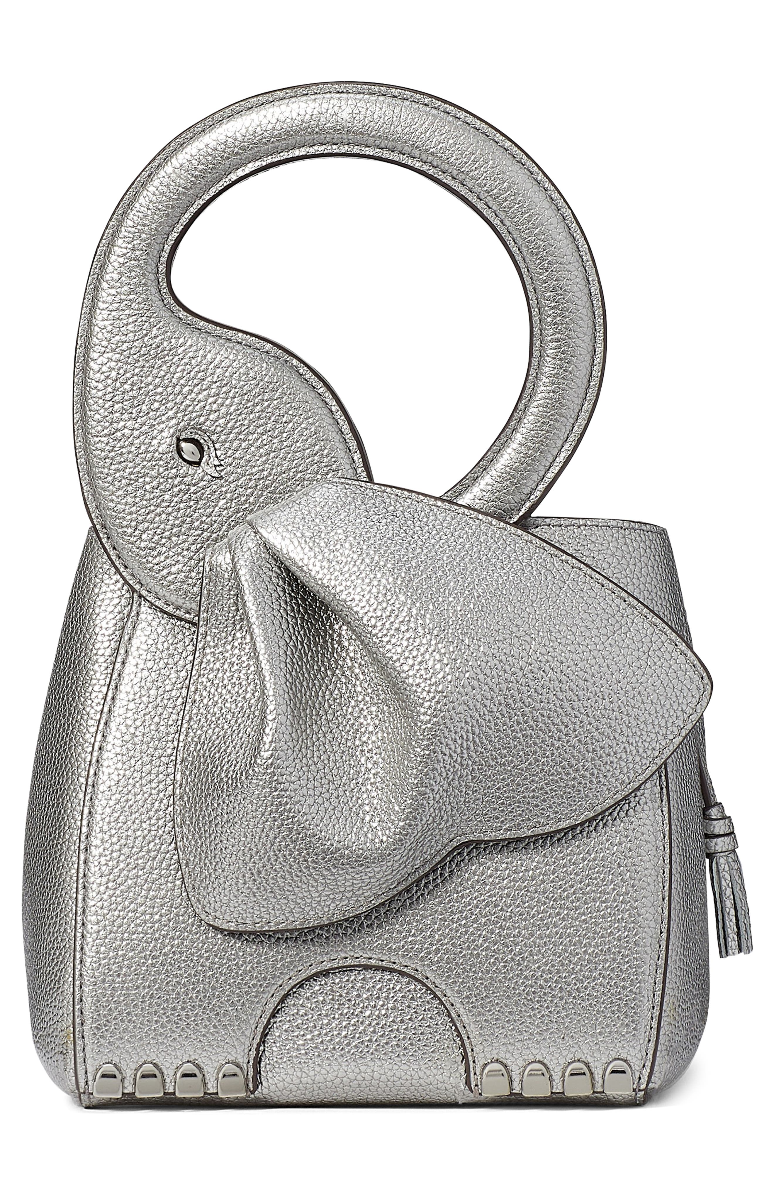 Kate Spade New York ellie metallic leather top handle bag, Alternate, color, 