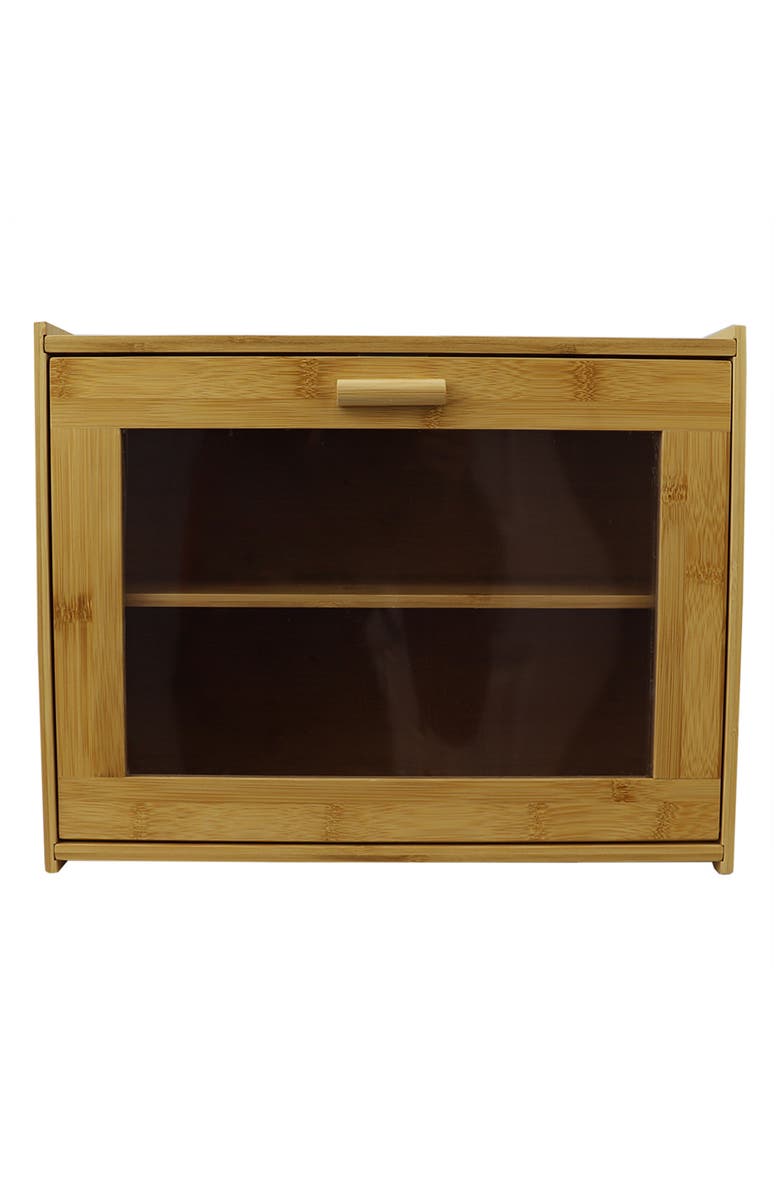 HOME BASICS 2-Tier Bamboo Bread Box, Main, color, 