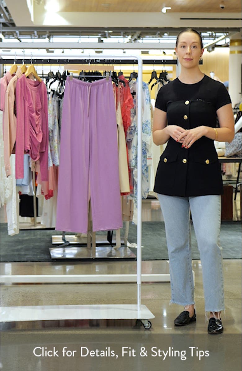 Kids' Step Up Wide Leg Fleece Pants, sales video thumbnail