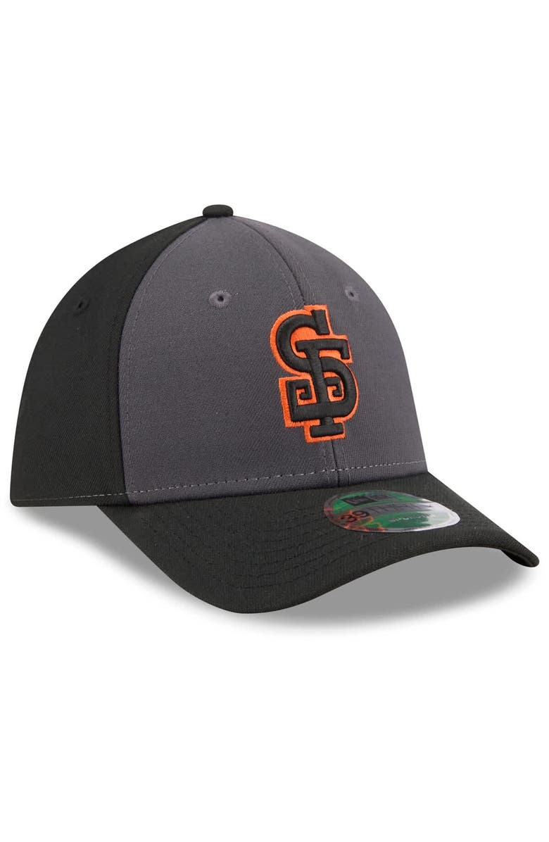 New Era Men's New Era Gray/Black San Francisco Giants Player Replica Alternate 39THIRTY M-Crown Flex Hat, Alternate, color, Gray