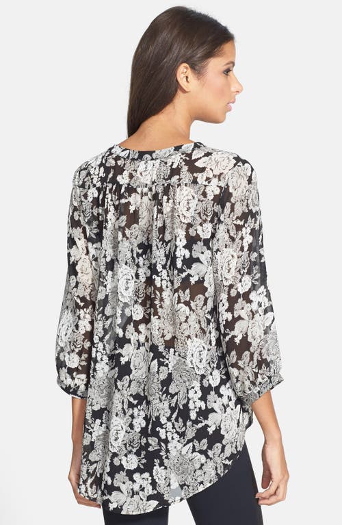 Astr The Label High/low Blouse In Multi