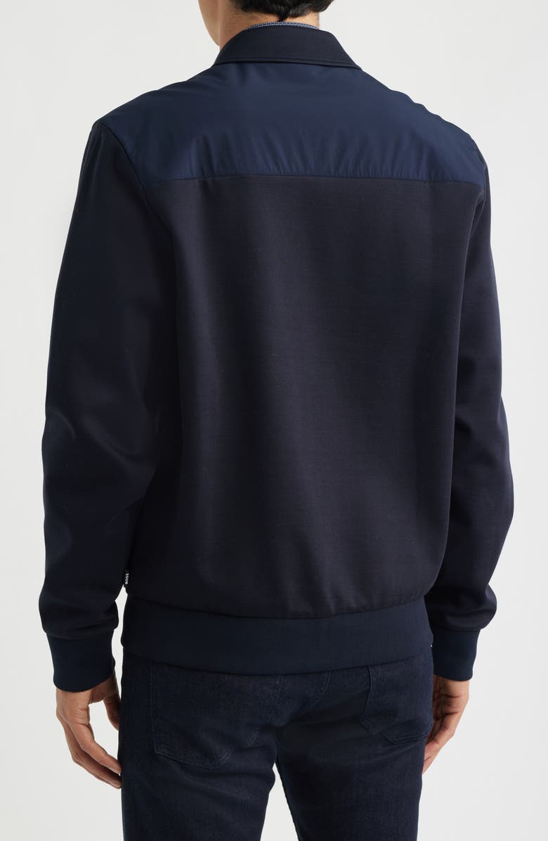 BOSS Sigmon Zip Shirt Jacket, Alternate, color, Dk Bu