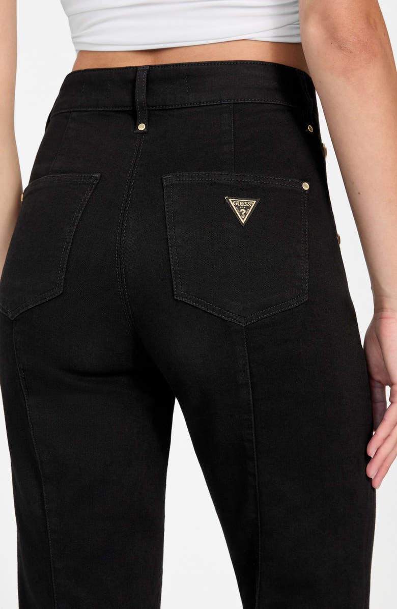 GUESS New Faye High Waist Flare Leg Sailor Jeans, Alternate, color, Black
