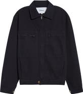 PALMES Cotton Zip Worker Jacket