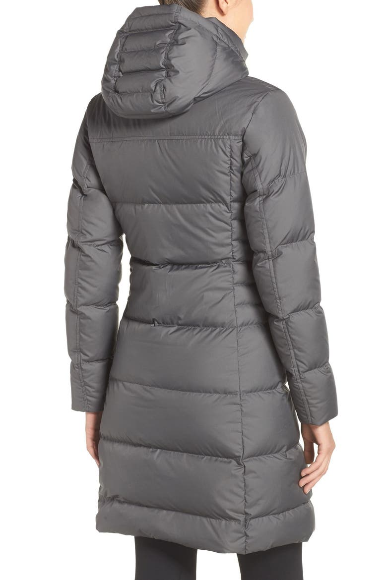 'Down with It' Water Repellent Parka, Alternate, color, FORGE GREY