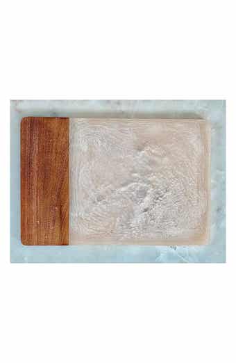 Tiramisu Ivory Resin & Wood Cheese Board