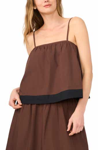 Parker Embroidered Hem Cotton Camisole
