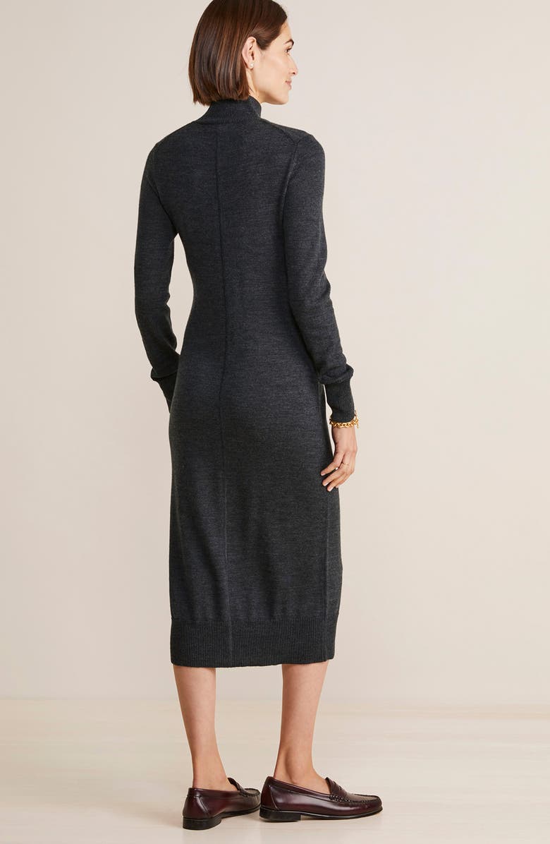 vineyard vines Mock Neck Long Sleeve Merino Wool Sweater Dress, Alternate, color,