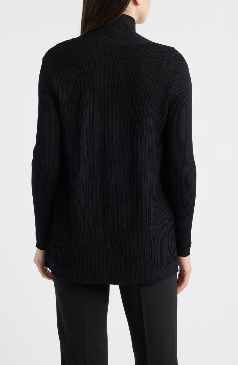 Anne Klein Sonoma Stitch Cardigan, Alternate, color, Anne Black