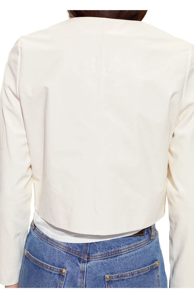 Cynthia Rowley The London Leather Cropped Jacket, Alternate, color, 