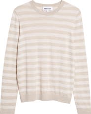 PARTOW Greta Stripe Wool Sweater