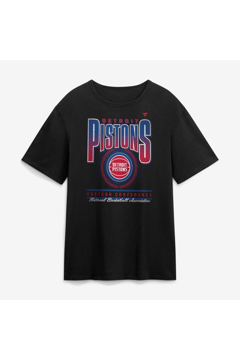 Men's Fanatics Black Detroit Pistons Oversized Graphics Swish T-Shirt, Main, color, Black