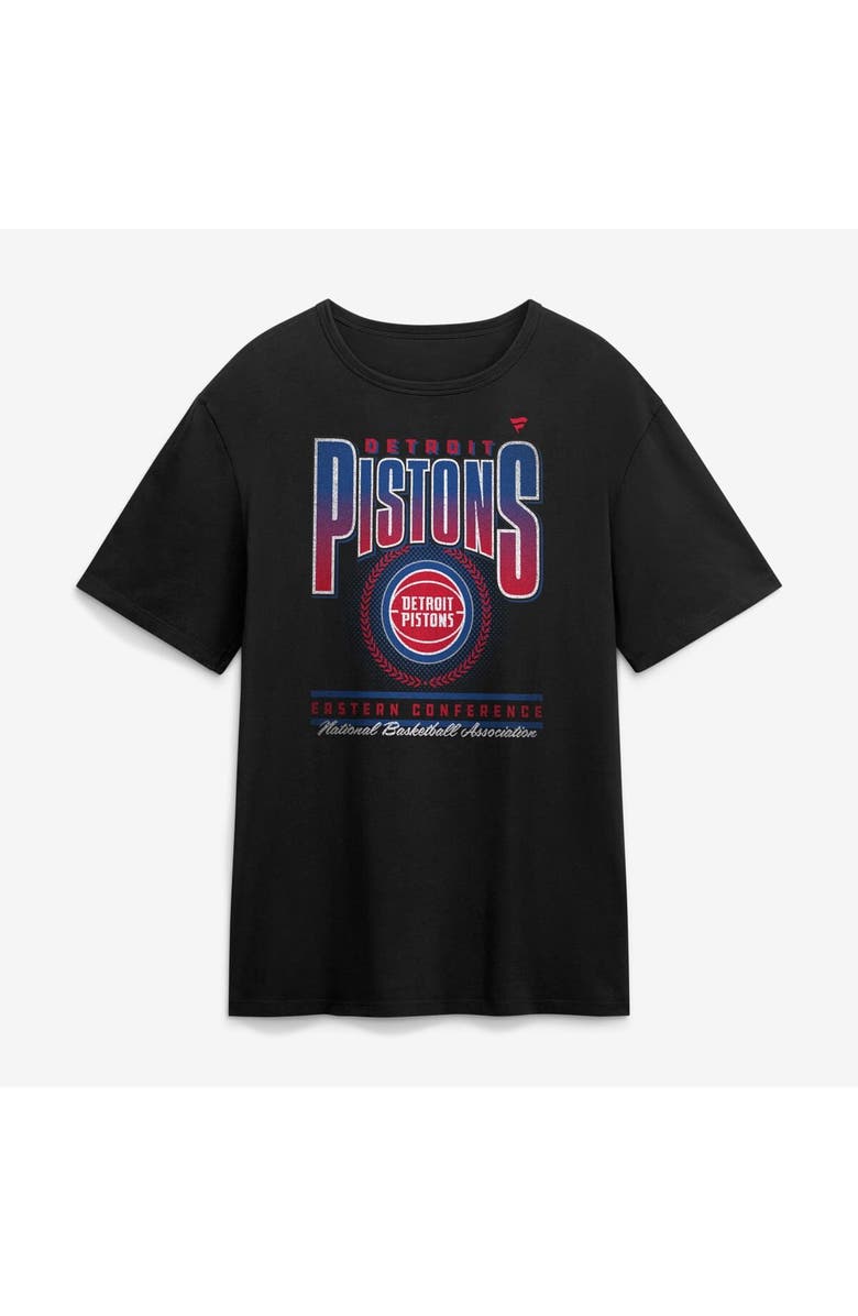 FANATICS Men's Fanatics Black Detroit Pistons Oversized Graphics Swish T-Shirt, Main, color, Black
