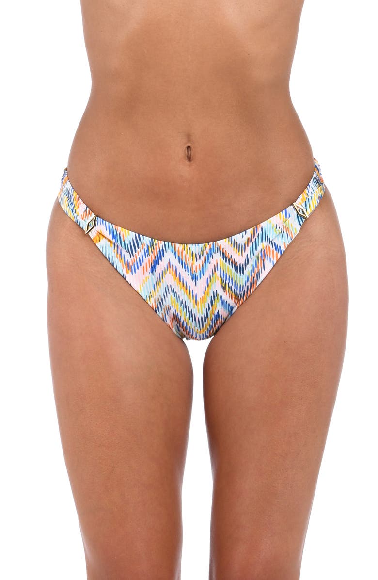 Sunshine 79 Soul French Cut Bikini Bottoms, Main, color, White Multi