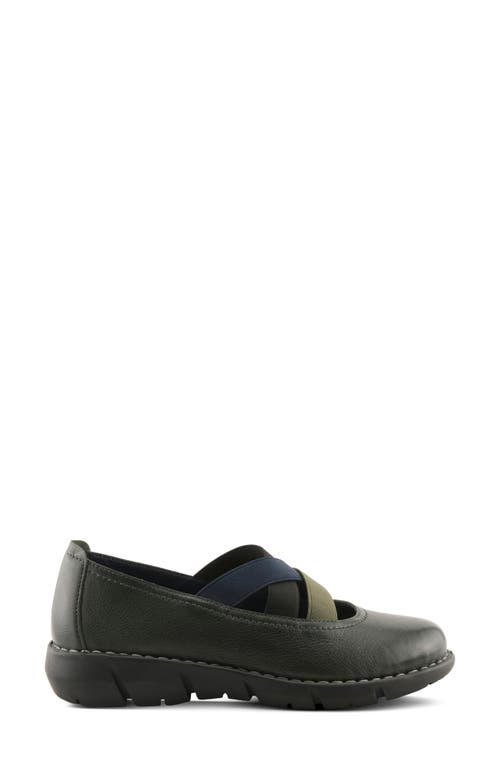 Spring Step Jax Mary Jane Wedge In Black