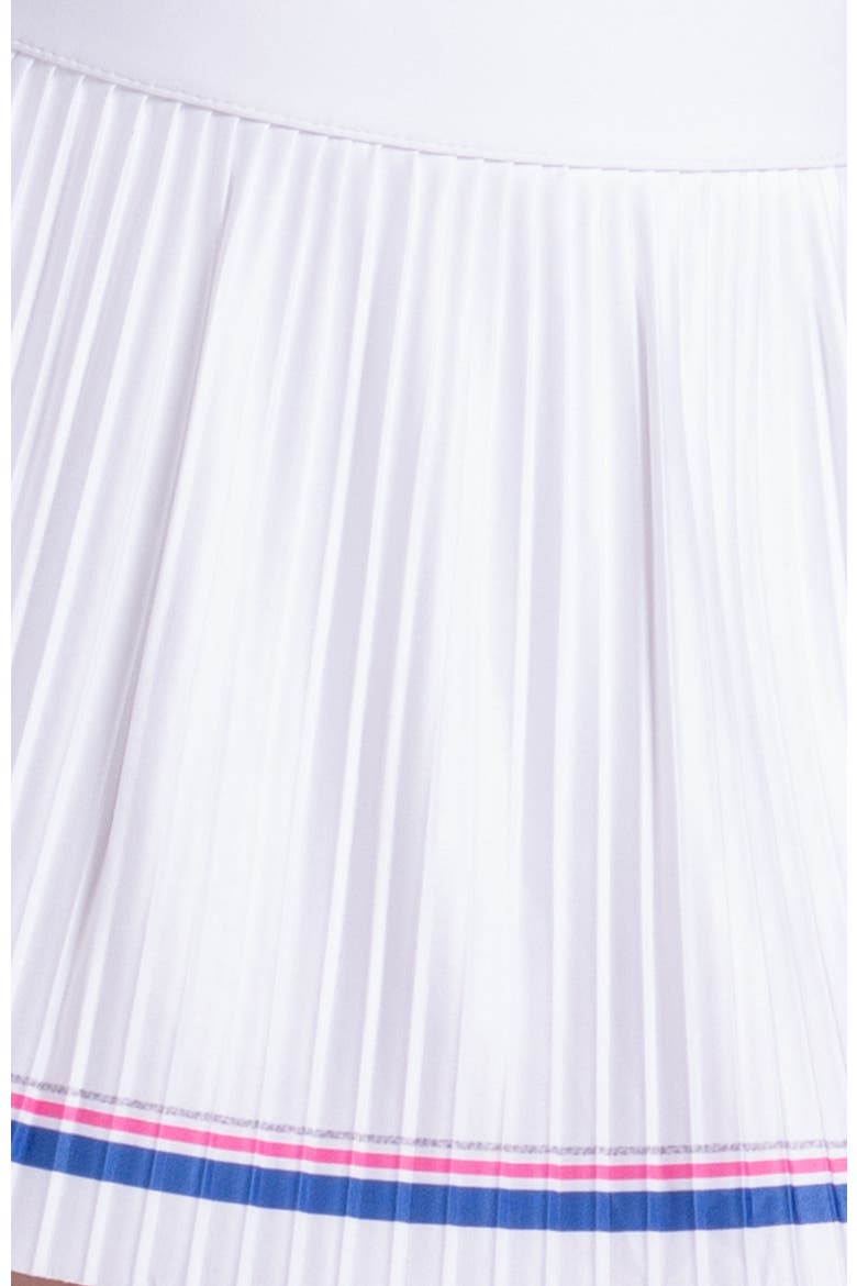 Girls' Game On Pleated Skirt, Alternate, color, White