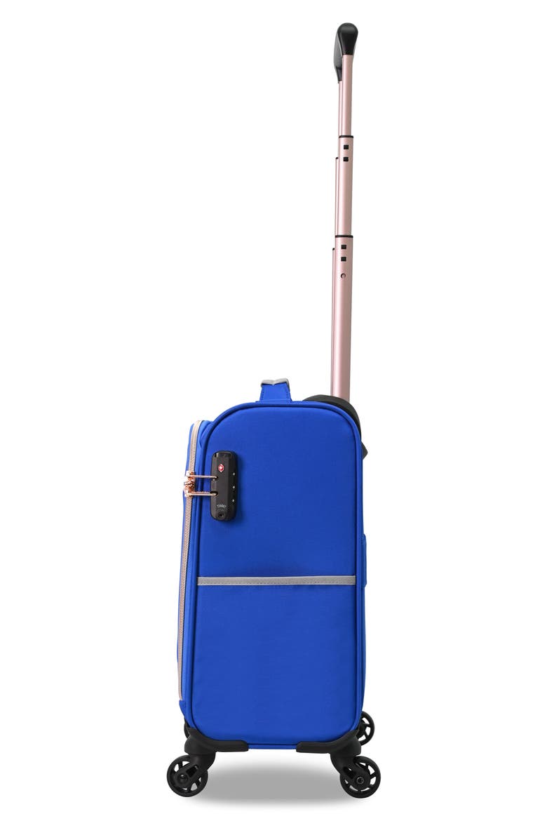 Abito 16-Inch Underseat Spinner Suitcase, Alternate, color, COBALT BLUE