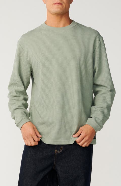 Premium Surf Long Sleeve Cotton Waffle T-Shirt