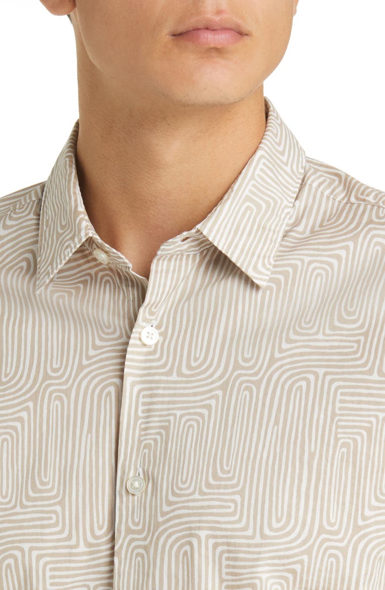 BOSS Ronni Slim Fit Stretch Cotton Button-Up Shirt, Alternate, color, 