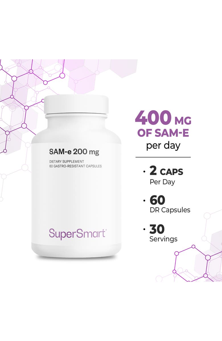 SuperSmart SAM-e Supplement 200mg, Alternate, color, NO COLOR
