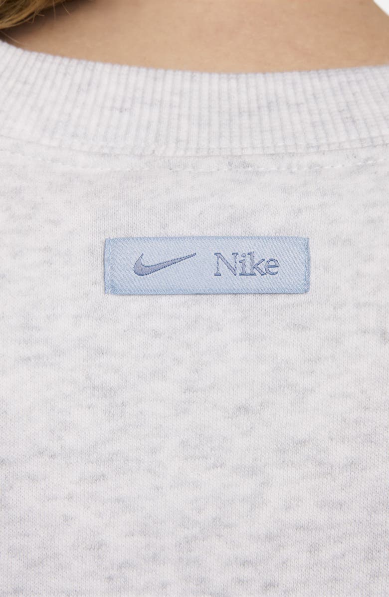 Nike Sportswear Phoenix Logo Sweatshirt, Alternate, color, Birch Heather/ Armory Blue