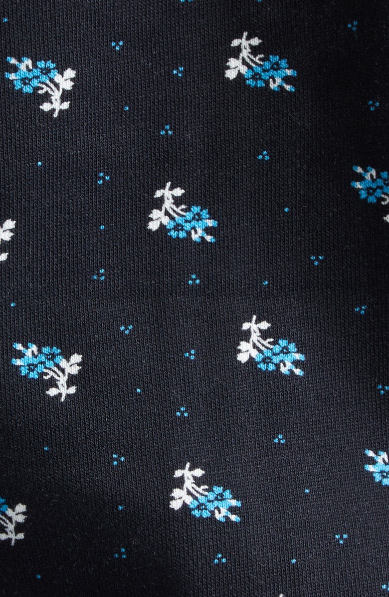 Sandy Liang Cardomom Floral Print Full Zip Hoodie, Alternate, color, 