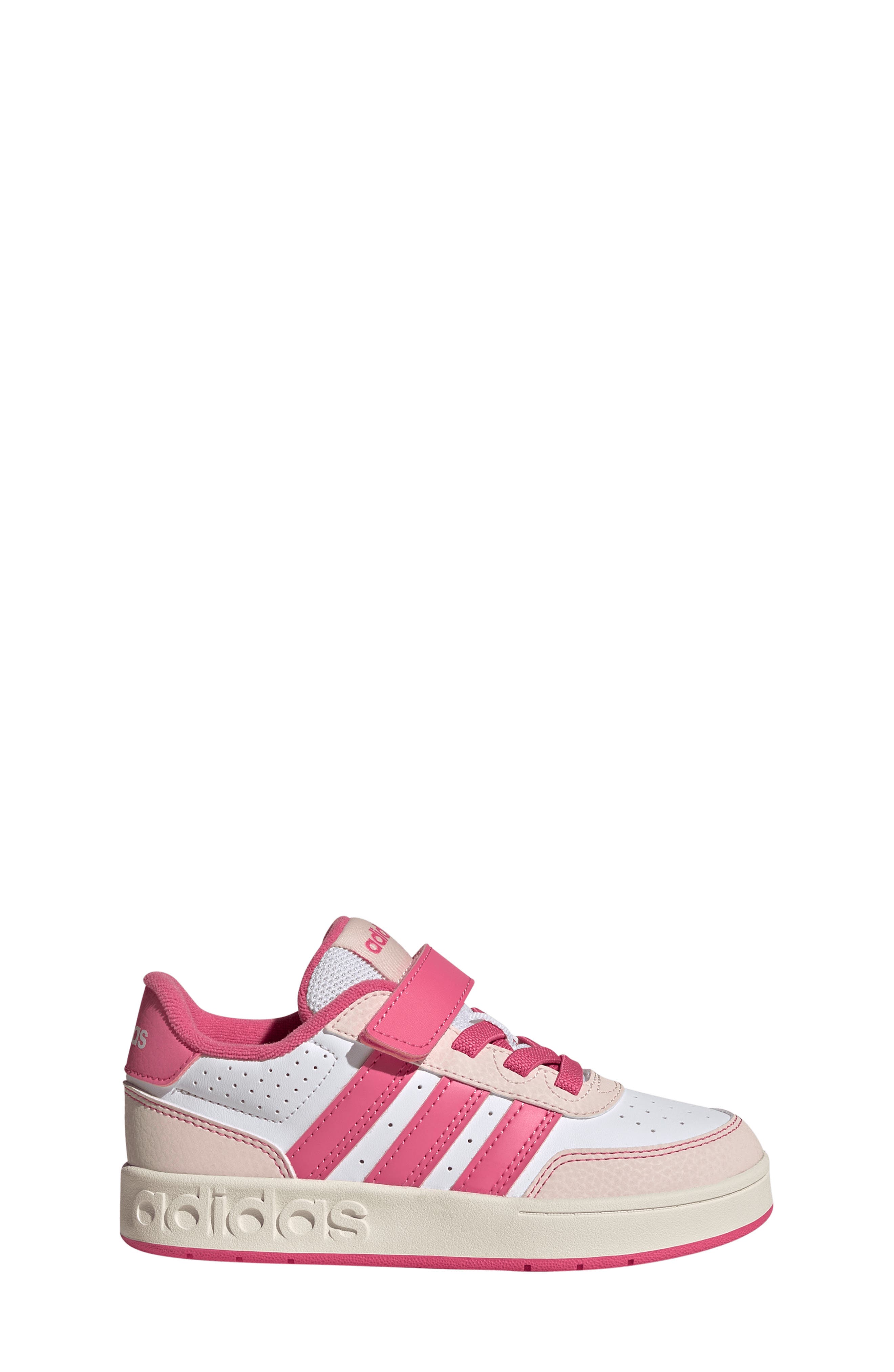adidas Kids' Breakbase Sneaker, Alternate, color, White/ Pink Fusion/ Quartz