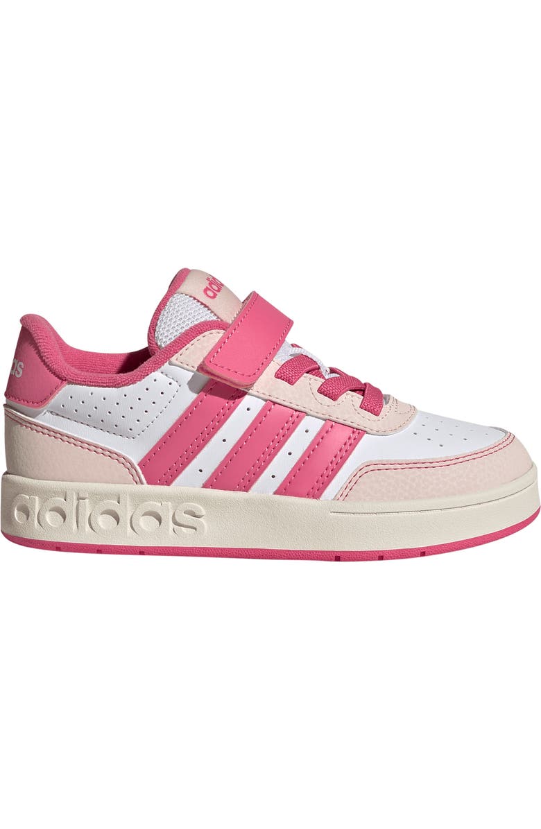 adidas Kids' Breakbase Sneaker, Alternate, color, White/ Pink Fusion/ Quartz