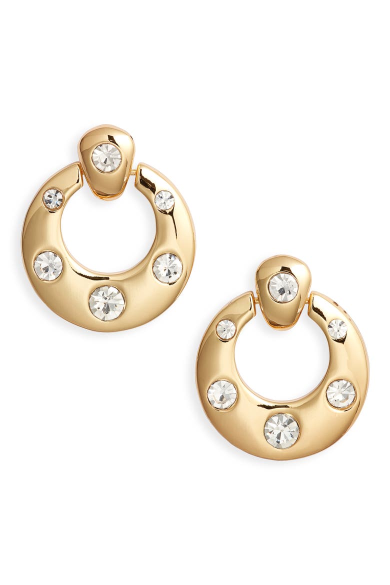 Northern Lights Knocker Drop Earrings, Main, color, GOLD
