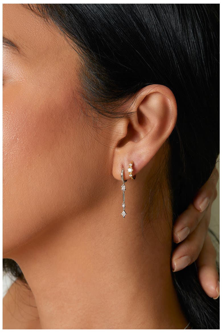 Liora Diamond Hoop Earrings (Nordstrom Exclusive), Alternate, color, 18K YELLOW GOLD