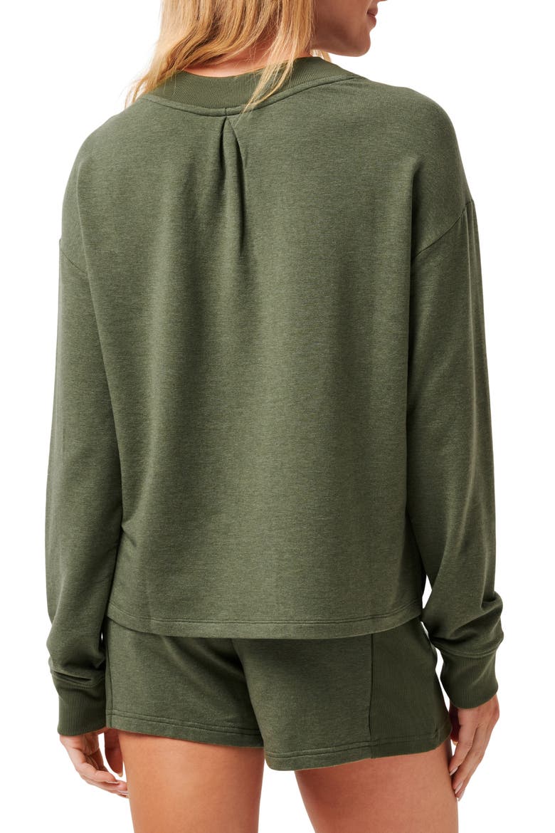 Cloud French Terry Pullover Sweatshirt, Alternate, color, HEATHER CLOVER
