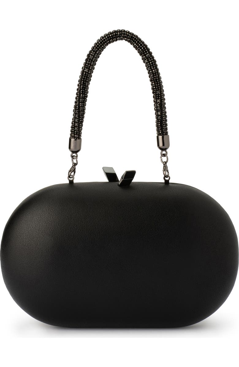 Olga Berg Anya Crystal Handle Clutch, Main, color,