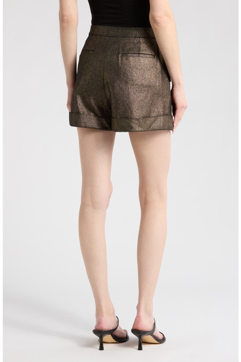 Safari High Waist Shorts, Alternate, color, BLACKGOLD
