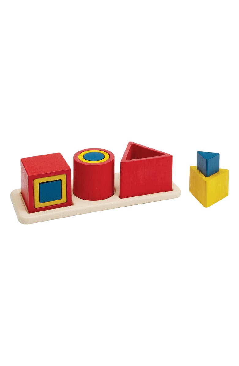 PlanToys<sup>®</sup> Nesting Puzzle, Main, color, Red Multi