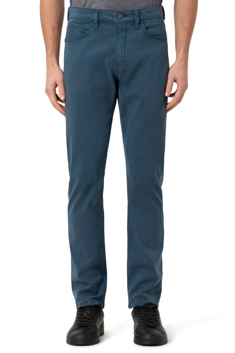 Courage Stretch Cotton Twill Straight Leg Pants, Main, color, PETROL TWILL
